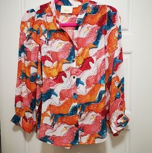 Blouse with Horses